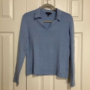 Lands' End | Bright blue cashmere sweater.